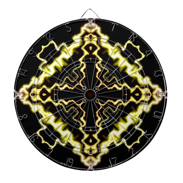 Tablero De Dardos Abstrato de luz Sci-Fi (Frente)