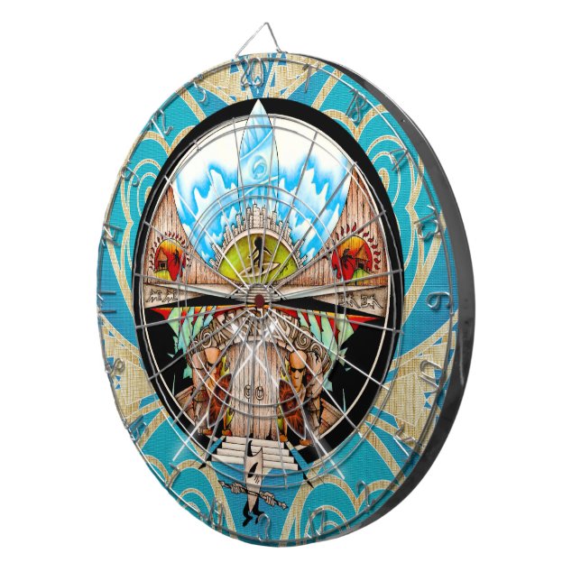 Tablero De Dardos Aldeia de Tiki (Frente Direita)