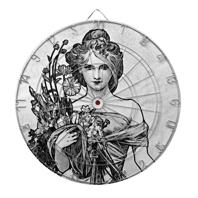 Tablero De Dardos Alphonse Mucha Broken Blossoms (Frente)