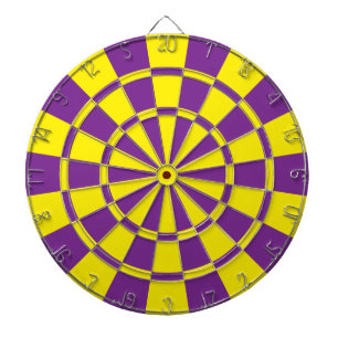 Tablero De Dardos Amarelo e roxo