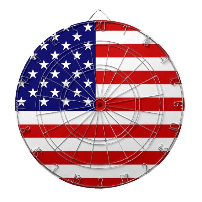 Tablero De Dardos América, bandeira dos EUA (Frente)