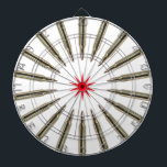 Tablero De Dardos Ammo Wheel Dart Board<br><div class="desc">Conselho de dardo divertido para os atiradores da sua família. Impressão a cores vibrantes e de cheio. Conselho regulamentar (18" de diâmetro, 1" de espessura). Inclui 6 dardos de latão (3 voos norte-americanos de marcenaria e 3 voos de dardo no Reino Unido). Terminado com moldura de alumínio e gancho suspenso....</div>