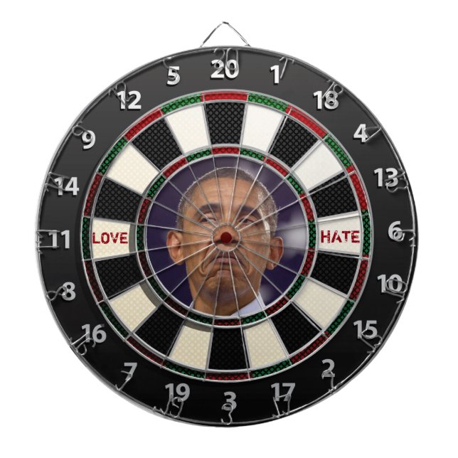 Tablero De Dardos AMOR ou ÓDIO de Obama (Frente)