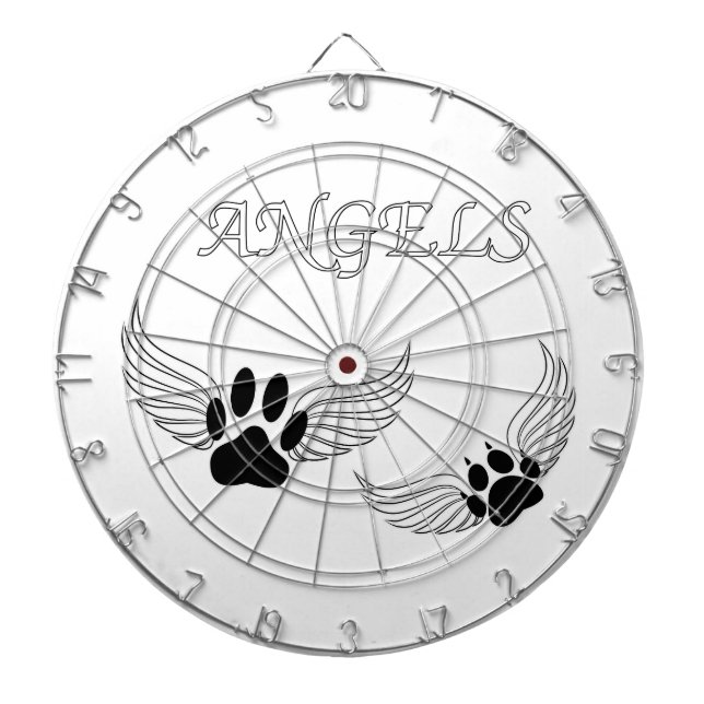 Tablero De Dardos Angel Pet Paws (Frente)