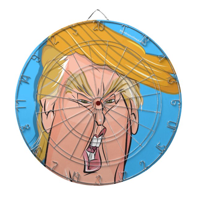 Tablero De Dardos Anti Donald Trump - Dartboard dos desenhos (Frente)