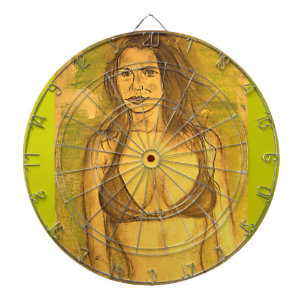 Tablero De Dardos arte de menina biquíni