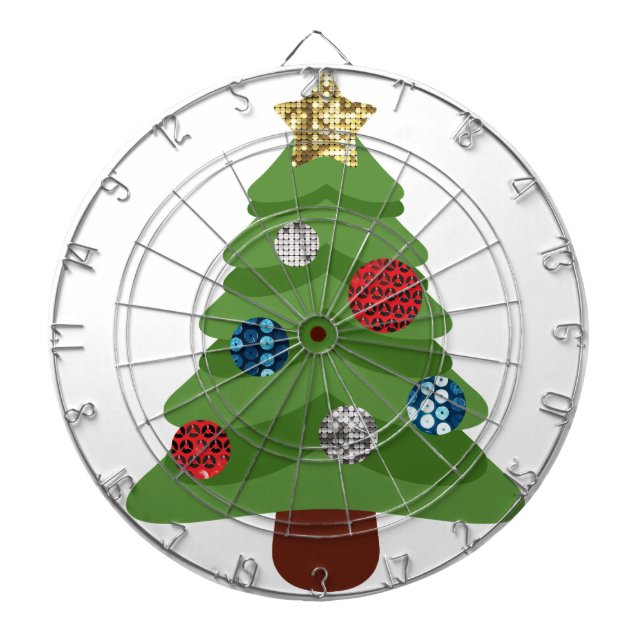 Tablero De Dardos árvore de natal emoji (Frente)