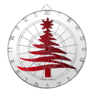 Tablero De Dardos Árvore Natal Vermelho