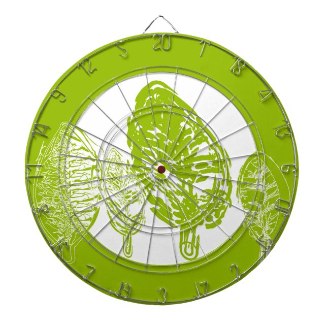 Tablero De Dardos Árvore verde (folhas) (Frente)