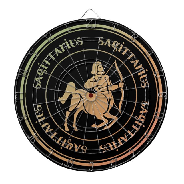 Tablero De Dardos Astrologia Sagitário Zodiac d1 Dartboard (Frente)