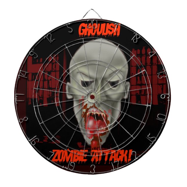 Tablero De Dardos Ataque Zombie Ghoulish (Frente)