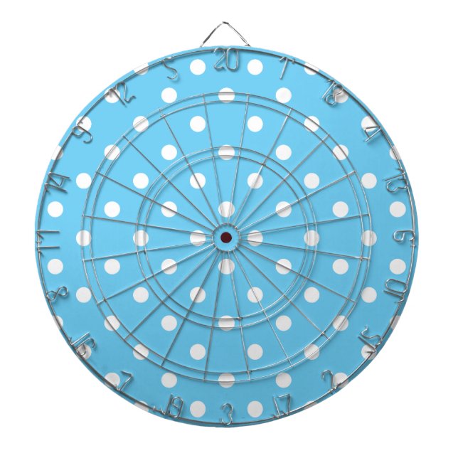Tablero De Dardos ATINGIR A Placa de Reprodução de Bolinhas Azul DOT (Frente)