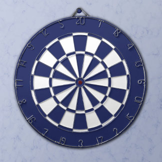 Tablero De Dardos Azul e Branco