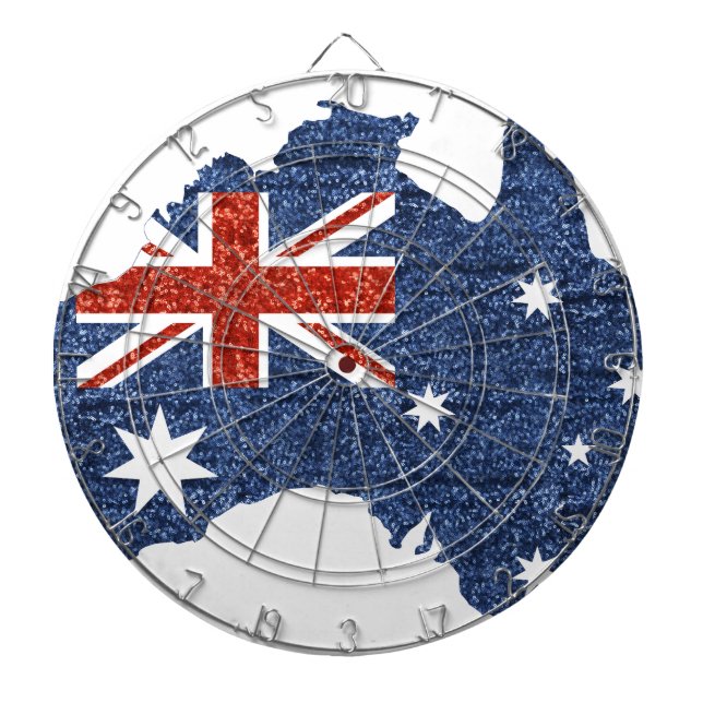 Tablero De Dardos bandeira australiana sequencial (Frente)