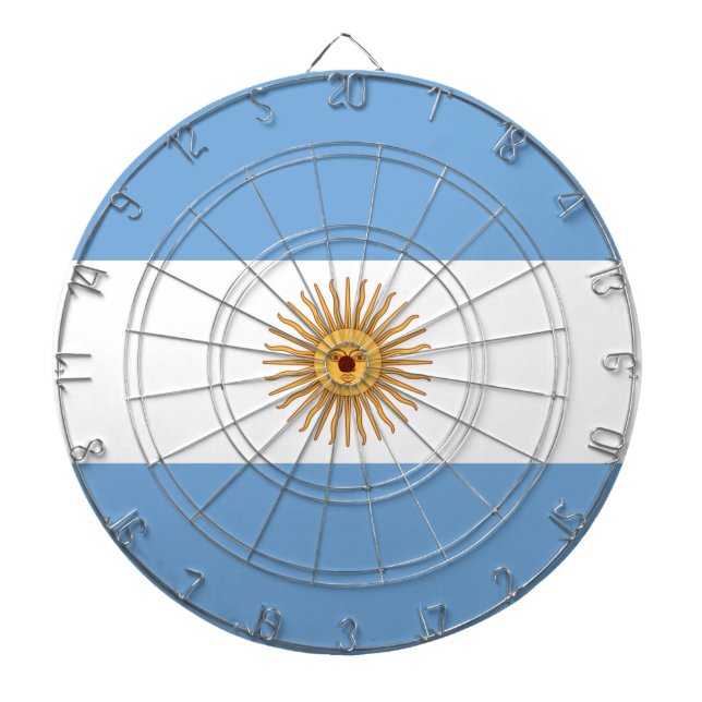 Tablero De Dardos Bandeira da Argentina (Frente)