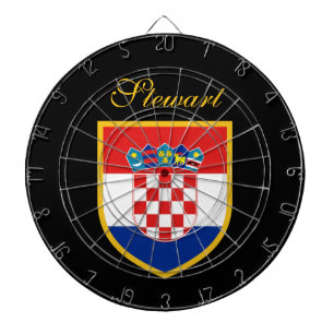 Tablero De Dardos Bandeira de Croatia personalizada