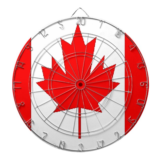 Tablero De Dardos Bandeira do Canadá (Frente)