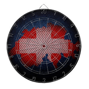 Tablero De Dardos Bandeira e mapa da suiça