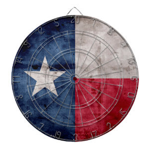 Tablero De Dardos Bandeira resistida do estado de Texas do vintage