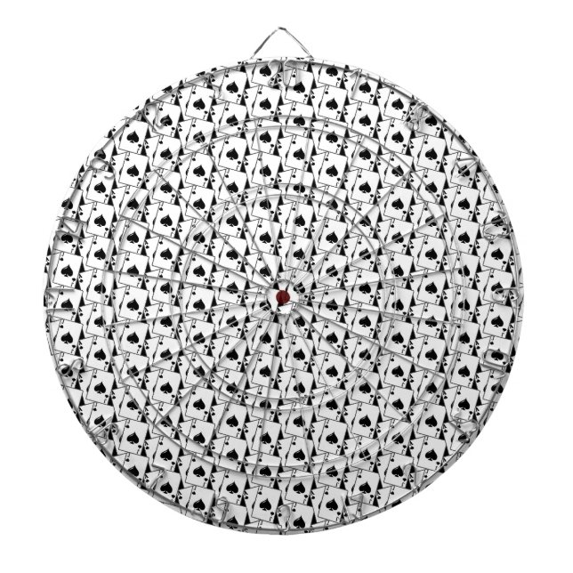 Tablero De Dardos Blackjack Spades Black (Frente)