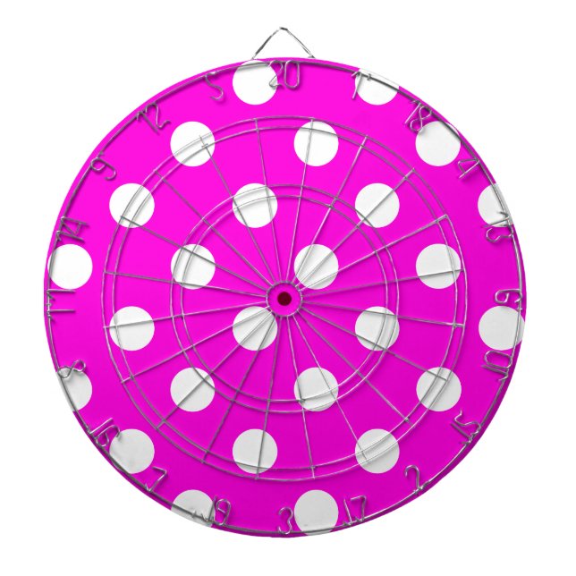 Tablero De Dardos Bolinhas magenta #FF00DC (Frente)
