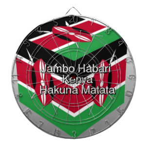 Tablero De Dardos Bonito e adorável cubo de bandeira queniano com sa
