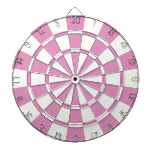 Tablero De Dardos Bonito Rosa E Branco