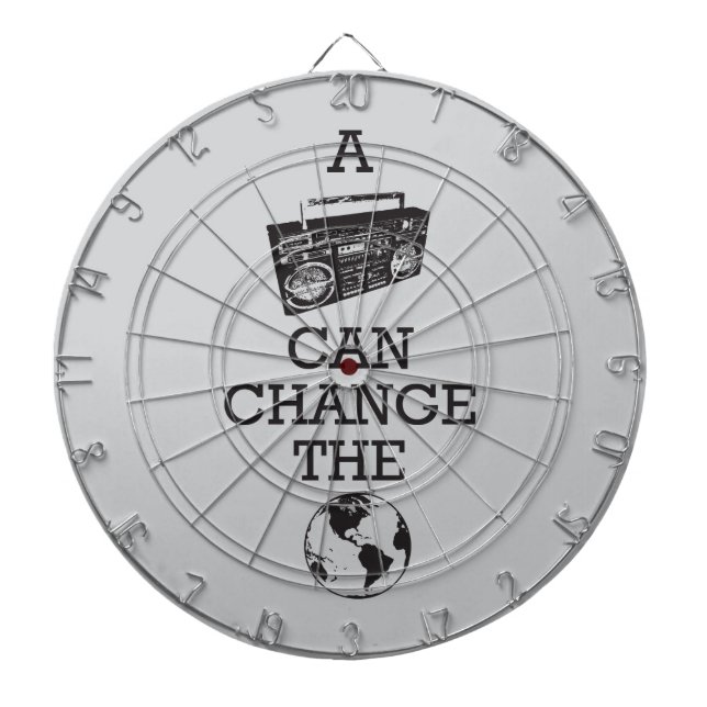Tablero De Dardos Boombox pode mudar o mundo (Frente)