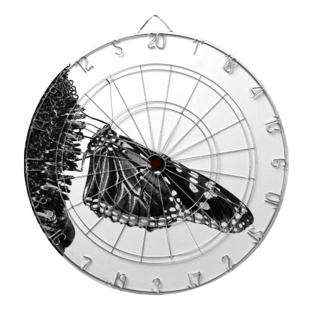 Tablero De Dardos borboleta tímida preta (Frente)