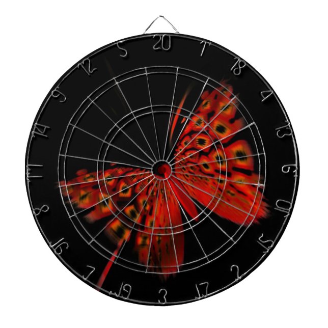 Tablero De Dardos Borboleta Vermelha (Frente)