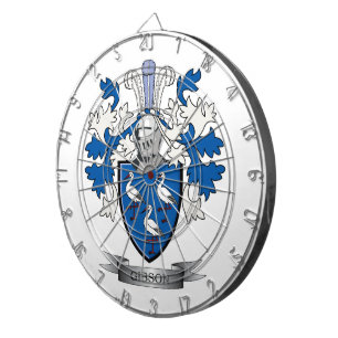 Tablero De Dardos Brasão da crista da família de Gibson