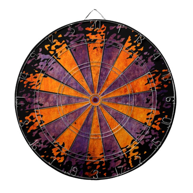 Tablero De Dardos Brilho DARTboard - 1 Grunge violeta laranja (Frente)