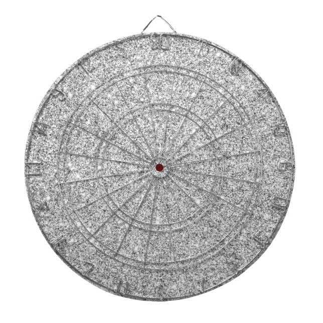 Tablero De Dardos Brilho de prata elegante (Frente)