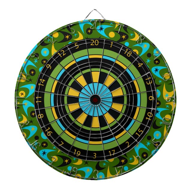 Tablero De Dardos Bumerangues Retrô (Frente)