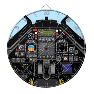 Tablero De Dardos Cabina do piloto do avião de combate