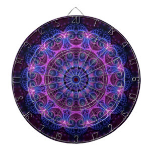 Tablero De Dardos Caleidoscópio Apofise Mandala Corações