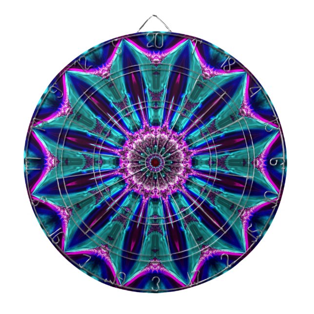 Tablero De Dardos Caleidoscópio Art 1° Dart Board (Frente)