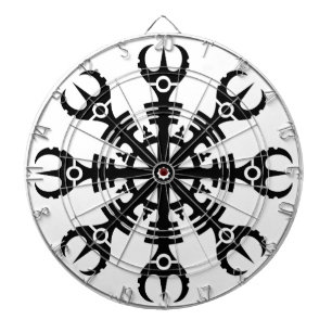 Tablero De Dardos Capacete do incrédulo - Aegishjalmur No.2 (preto)