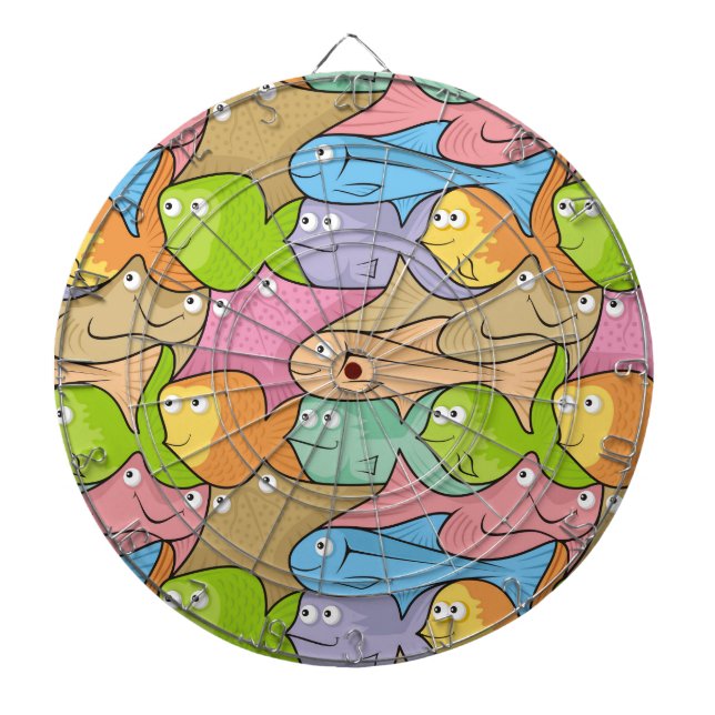 Tablero De Dardos Cartoon Fishes (Frente)