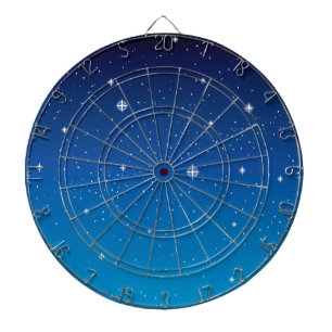 Tablero De Dardos Céu nocturno estrelado azul profundo
