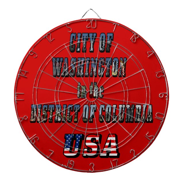 Tablero De Dardos Cidade de Washington no Distrito de Columbia EUA (Frente)