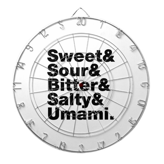 Tablero De Dardos Cinco gostos básicos (Frente)