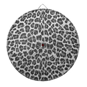 Tablero De Dardos Cinza-leopardo e Impressão-luz