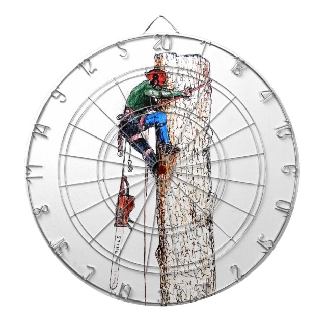 Tablero De Dardos Cirurgião Árvore Arborista (Frente)