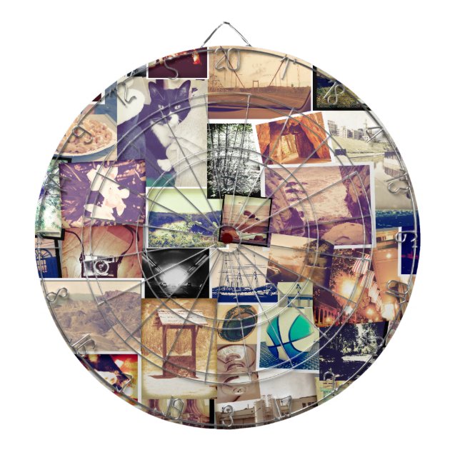 Tablero De Dardos Colagem de Hipsteres com Filtro de Fotografias leg (Frente)