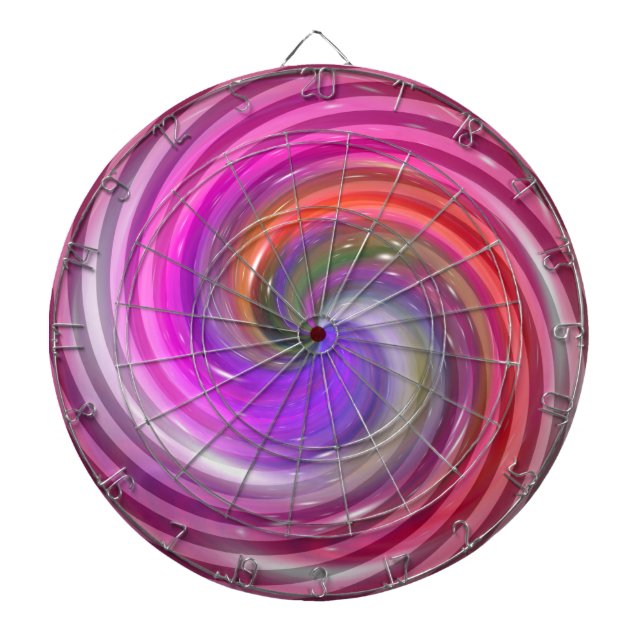 Tablero De Dardos Colorida Candy Abstrato Art 2 (Frente)