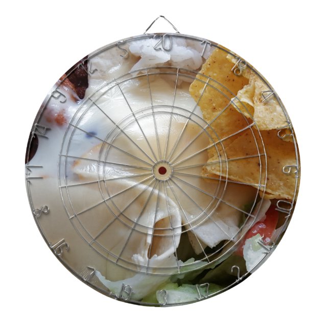 Tablero De Dardos Comida Engraçada De Queijo Nacho (Frente)