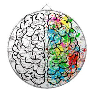Tablero De Dardos coração de ideia de psicologia da mente cerebral