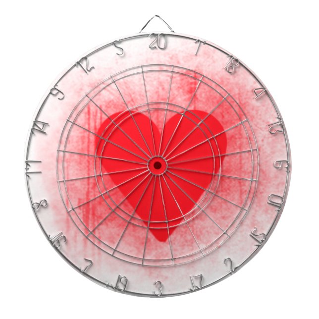 Tablero De Dardos Coração vermelho (Frente)