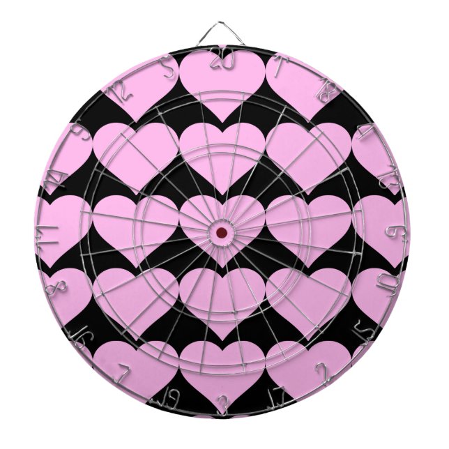 Tablero De Dardos Corações Rosa,Amor Incondicional_ (Frente)